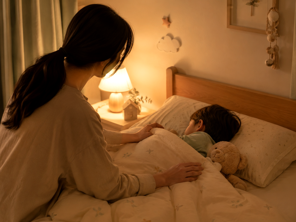 평촌 야뇨증 – 잠든 아이 곁을 지키는 엄마