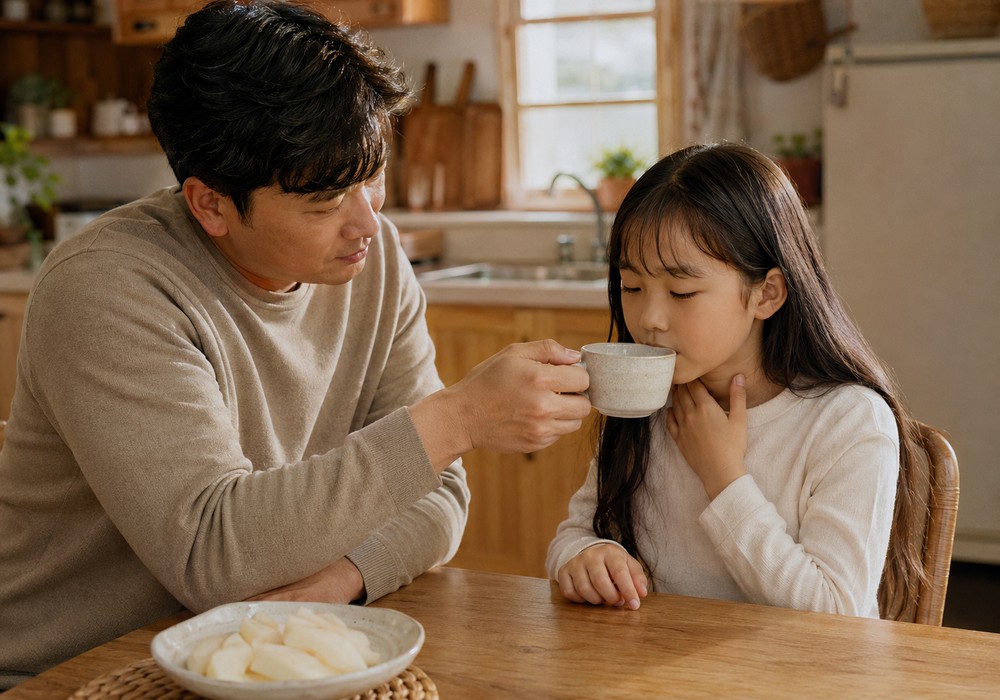 평촌 컹컹기침 아이 — 밤에 쇳소리 나는 기침을 살피는 한방 진료