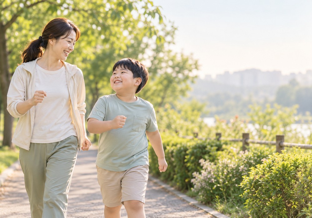 성장기다이어트 — 성장기 아이의 키와 체격 변화를 함께 살피는 진료 모습