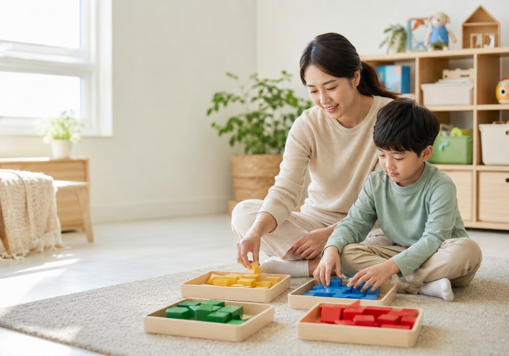 목동 어린이ADHD — 진료실에서 아이와 부모가 함께 상담하는 장면