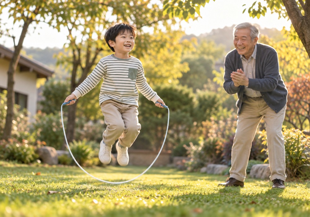 목동 성장 속도 느린 아이 — 벽에 기대 키를 재고 날짜와 함께 기록하는 모습