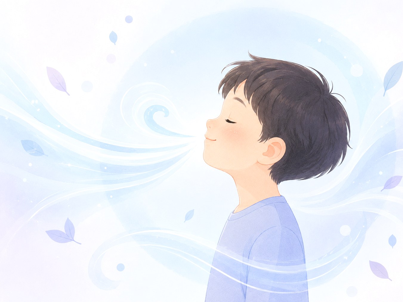 광명 소아 알레르기비염 호흡 관리 – 맑은 공기를 들이마시는 아이