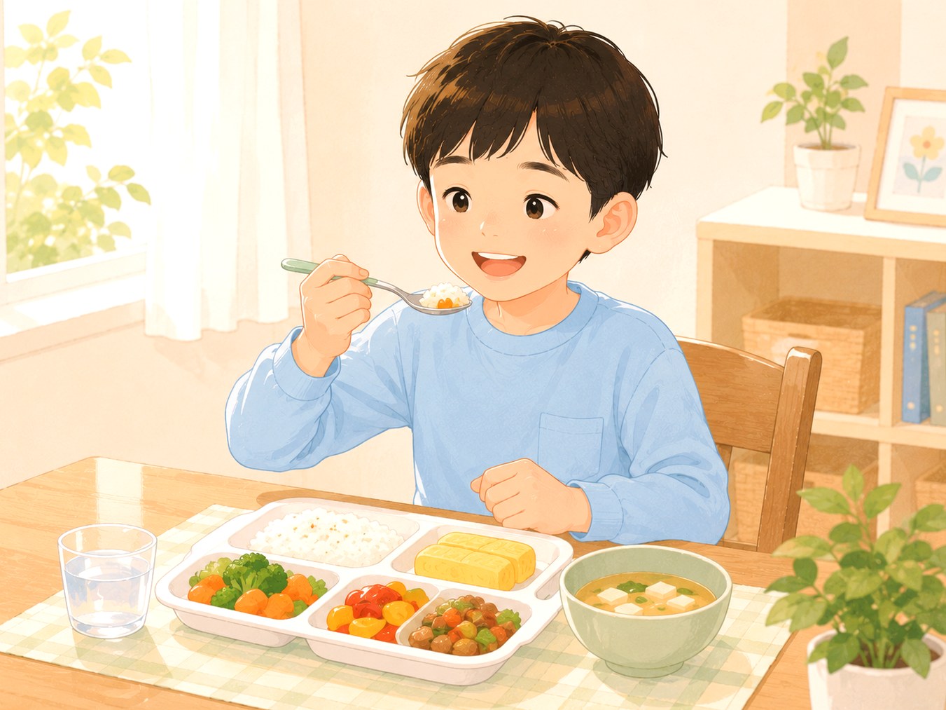 구리남양주 식욕부진 – 반찬 식판을 조금씩 먹기 시작하는 아이