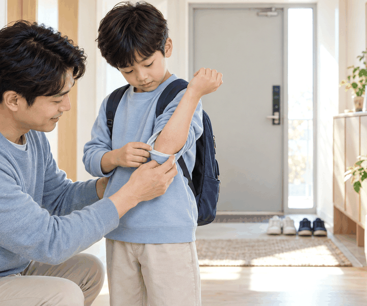 구리아토피팔접히는곳 – 팔 접히는 부위의 가려움을 느끼는 아이