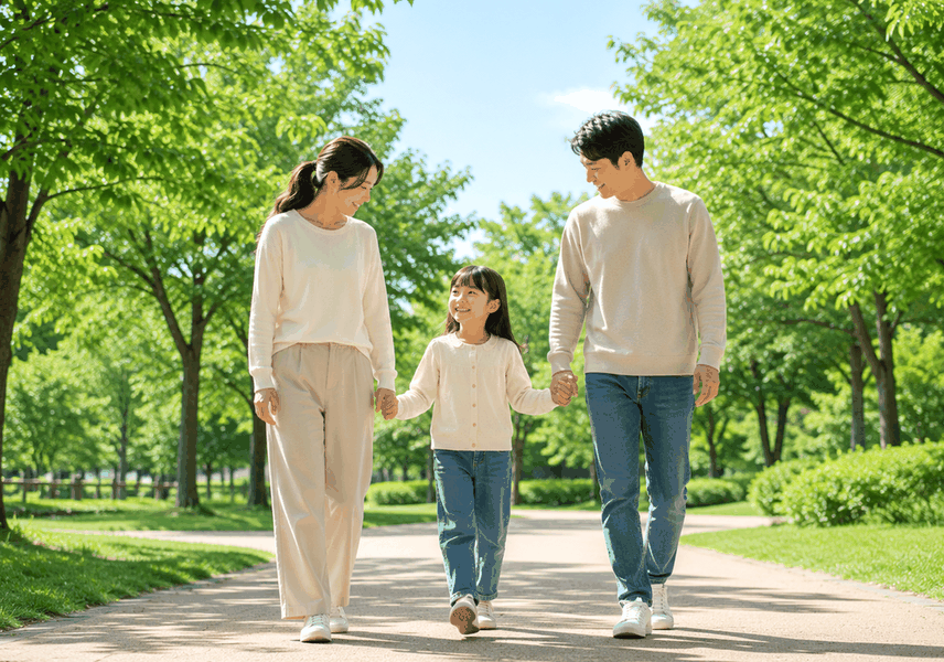 수원 천식 생활관리 — 따뜻한 차를 마시며 편안히 쉬는 아이의 모습