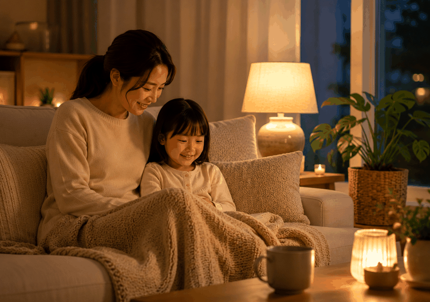 수원 천식 — 밤에 기침하는 아이의 등을 쓸어 주며 잠을 재우는 엄마