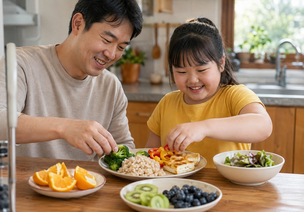 수원 소아비만한의원 — 아이의 성장과 체중을 함께 살피는 진료 장면