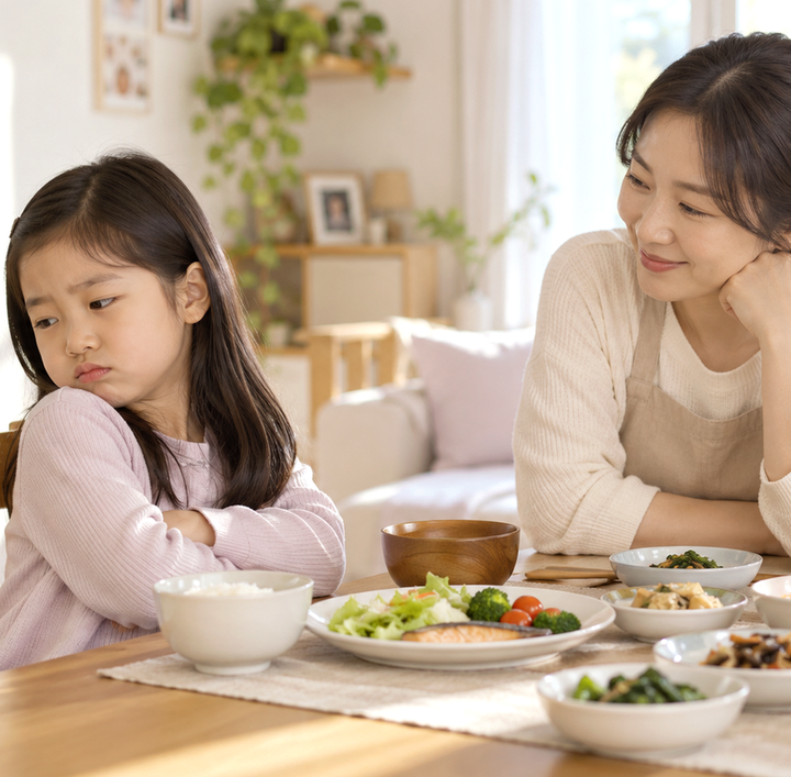 수원 편식 심한 아이 – 식사 앞에서 먹기 싫어하는 아이