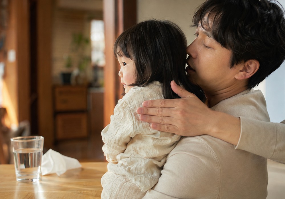 송도 아이 가래 끓는 소리 한방 관리