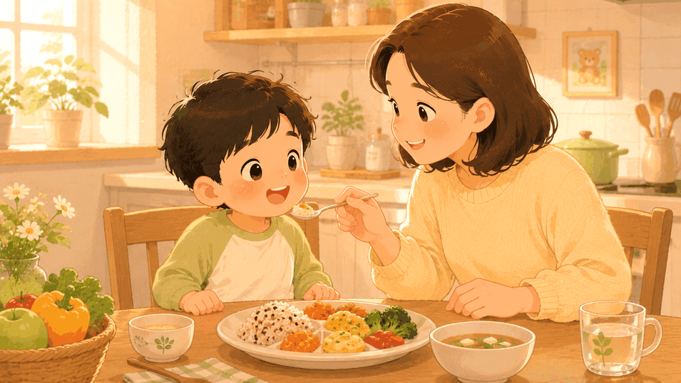하남미사 식욕부진 – 아이와 함께 식사를 준비하는 모습