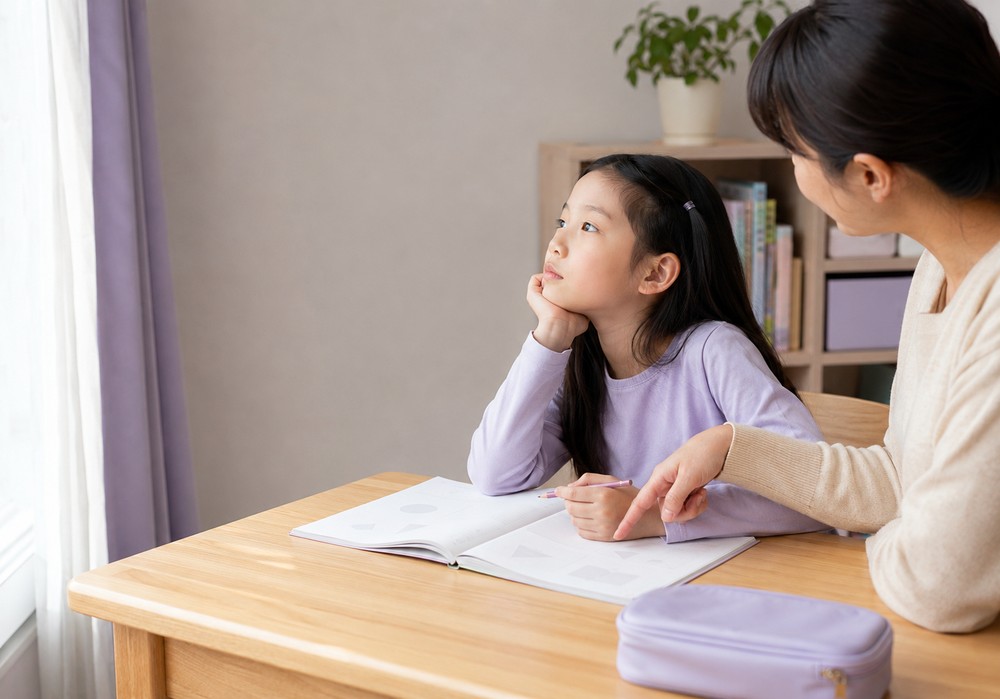 하남미사 조용한ADHD – 책상에서 딴생각하는 아이와 지켜보는 엄마