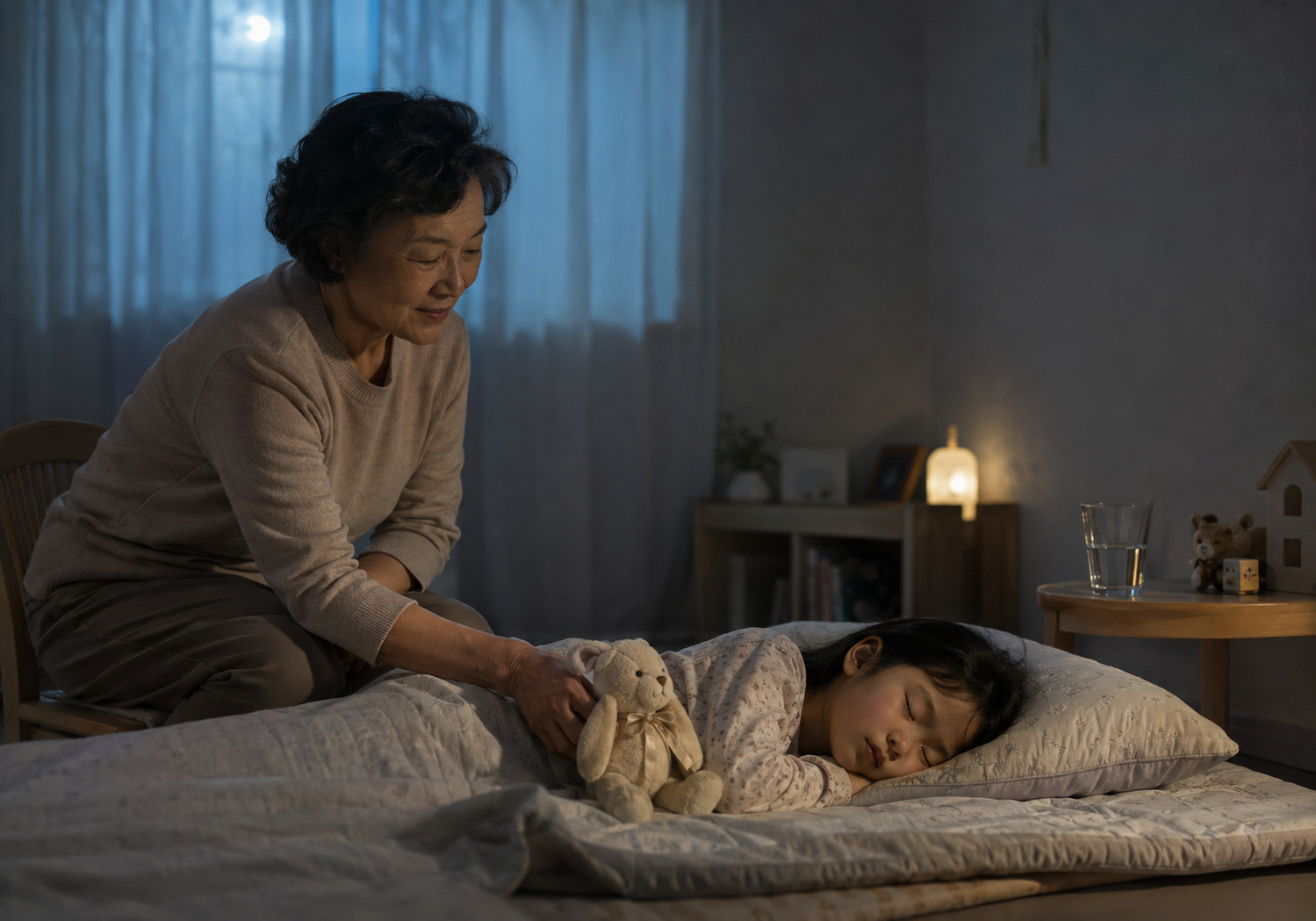 하남 아이 천식 수면 – 밤에 잠든 아이를 돌보는 보호자