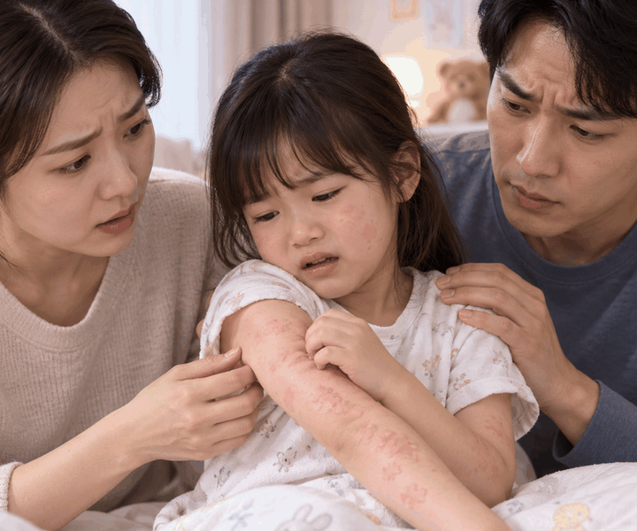 광주두드러기부위 – 팔에 나타난 피부 변화와 가려움을 살펴보는 아이