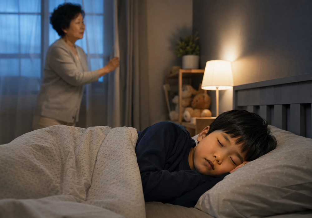 줄넘기하며 뛰어노는 아이