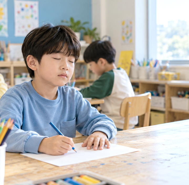 김해눈깜빡이는아이 – 눈을 반복해서 깜빡이는 아이