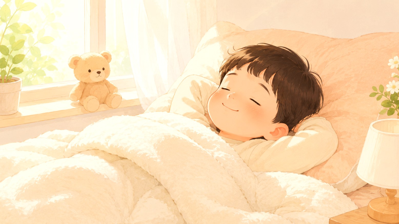 울산 소아 아토피 – 편안히 잠든 아이