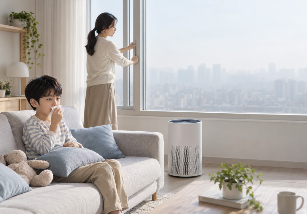 울산 기관지염 미세먼지 기침 가래 폐 기운 회복